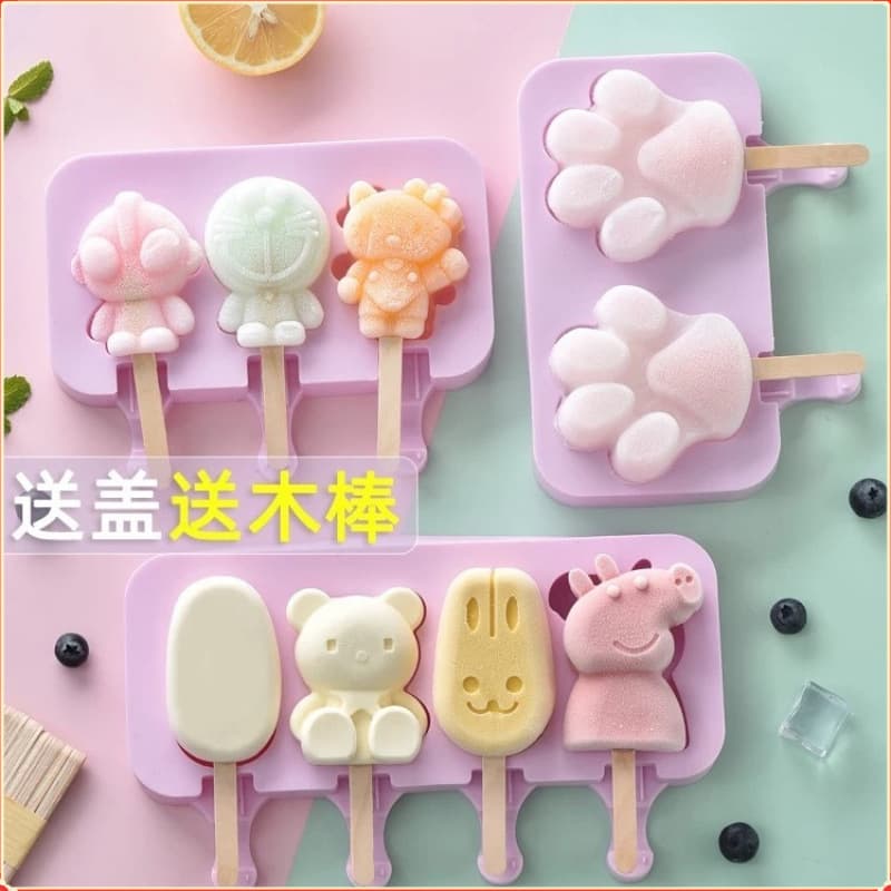 Cheese Stick Mold Ice Cream Mold Box High Calcium Cheese Stick Food Grade Silicone Children's Ice Cream Popsicle Mold