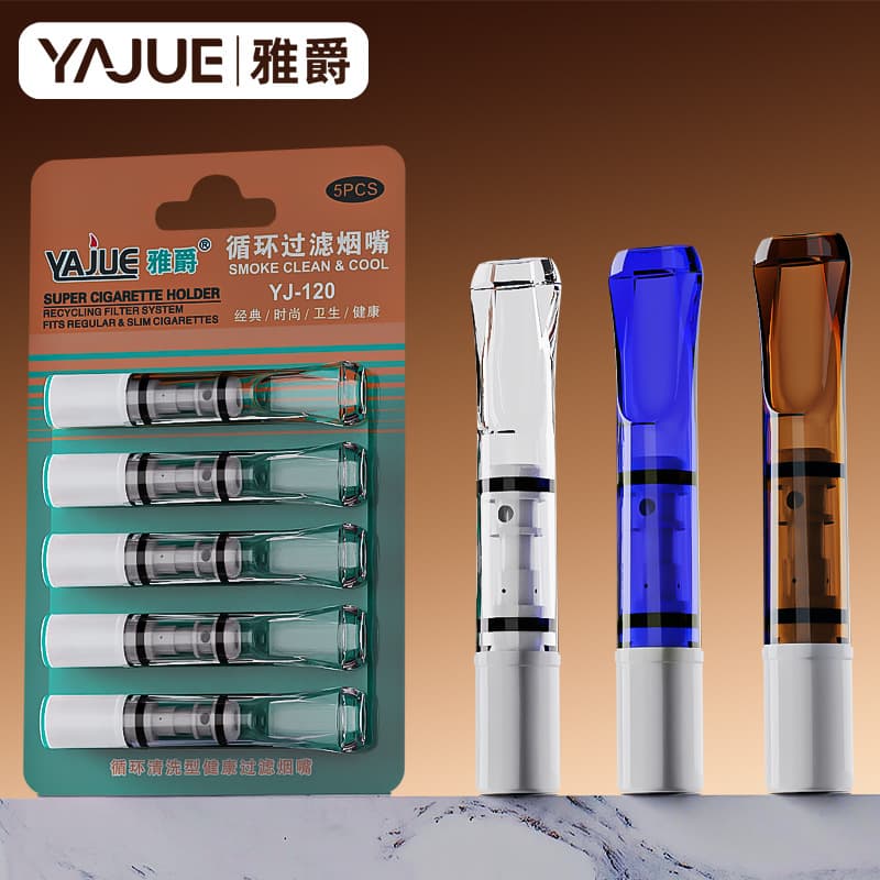 Cigarette Holder Filter Thick Medium Thin Three-in-One Washable Reusable Cigarette Filter Smoking Men's Cigarette Holder YJ120
