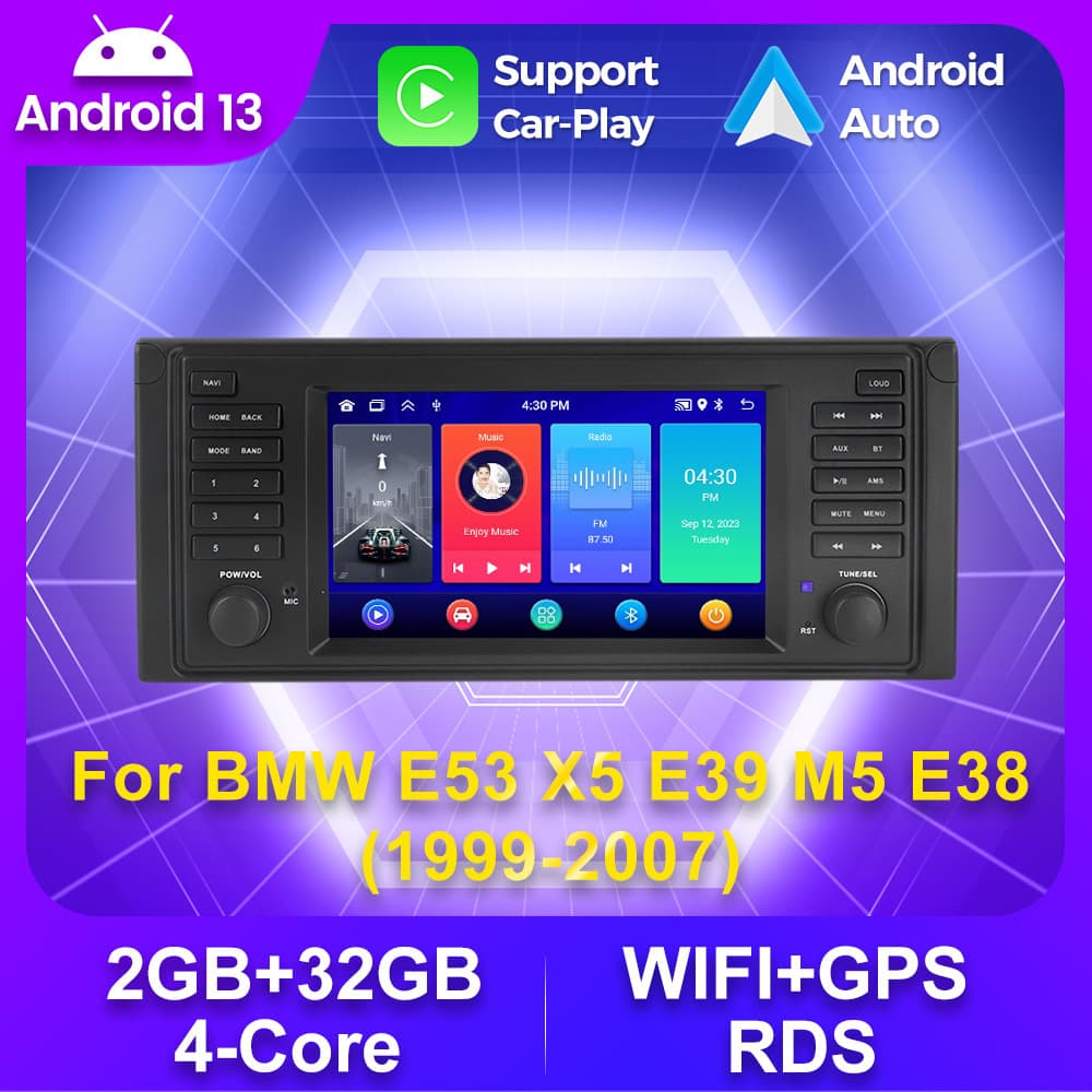 For BMW E53 X5 E39 M5 E38 1999 - 2007 BMW E53 No-Disc Android Navigation