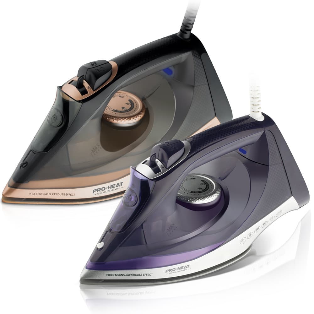 EU Plug Cross-Border Steam Iron Portable Ironing Machine 3-Temperature Adjustable Pressure High-Power Electric Iron