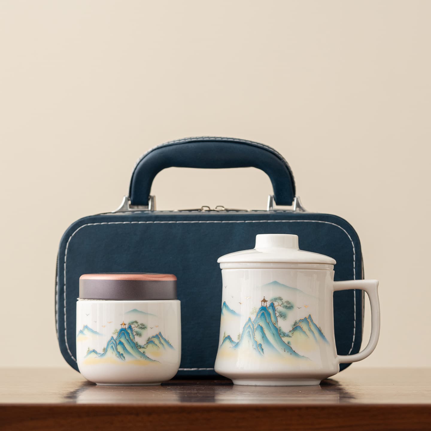New Personal Tea Cup, Large Capacity Home Office Cup, New Chinese Style with Lid, Solo Tea Drinking Cup, Customizable