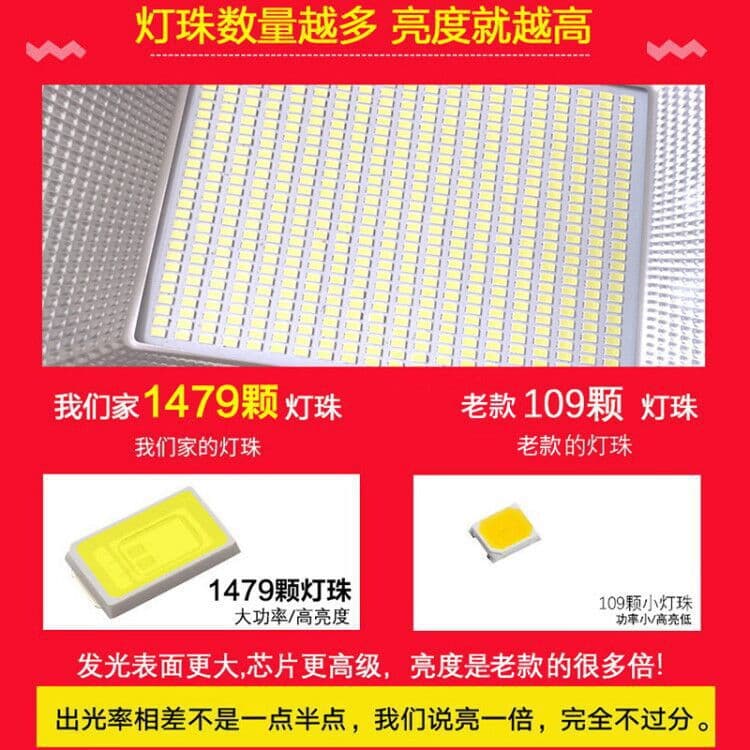 Solar Powered High-Power Outdoor Courtyard Light for Home, New Rural Street Light, Indoor One-to-Two Floodlight, Ultra-Bright Rainproof