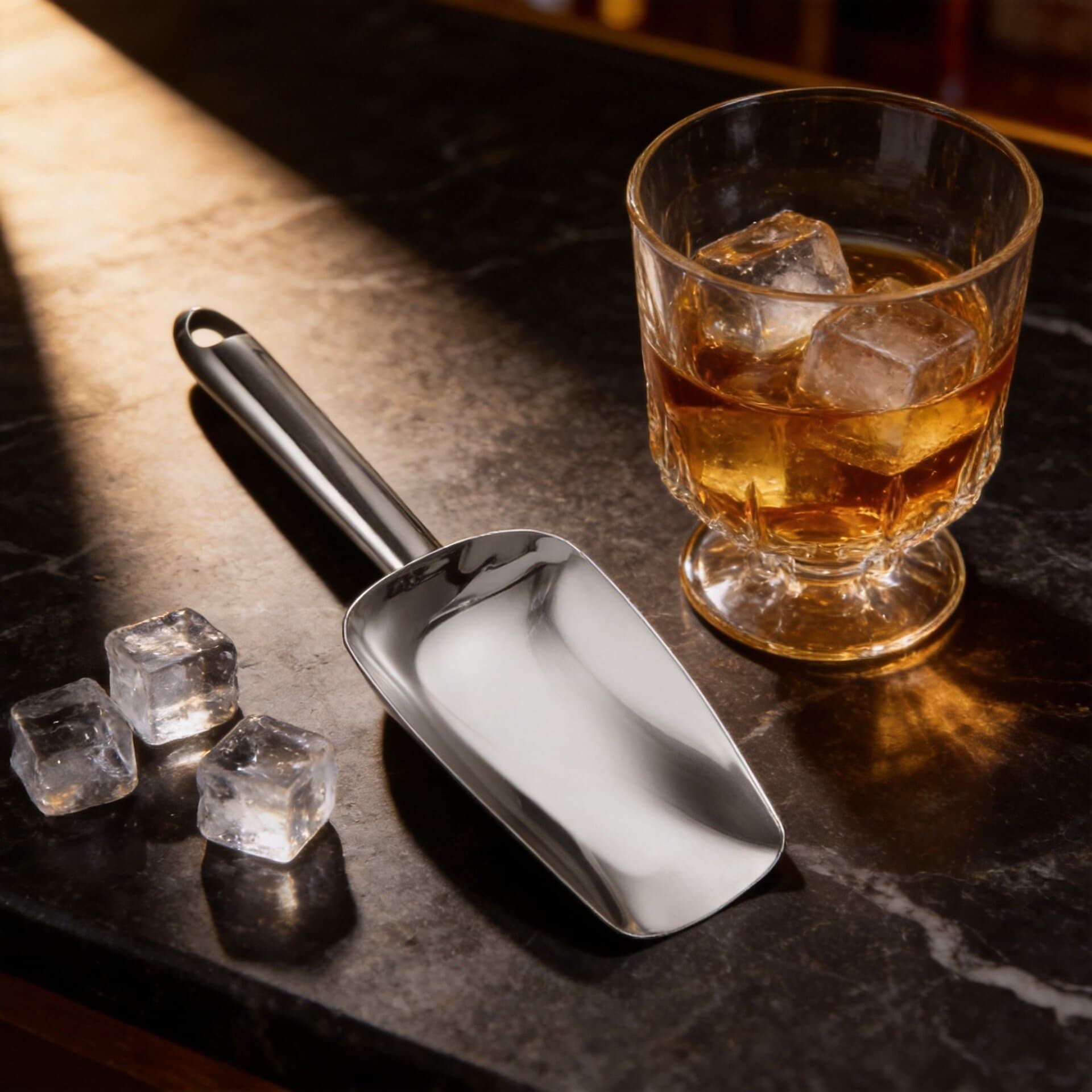 Factory direct sales spot 304 stainless steel ice shovel multi-purpose kitchen shovel bar to take ice coffee beans flour shovel