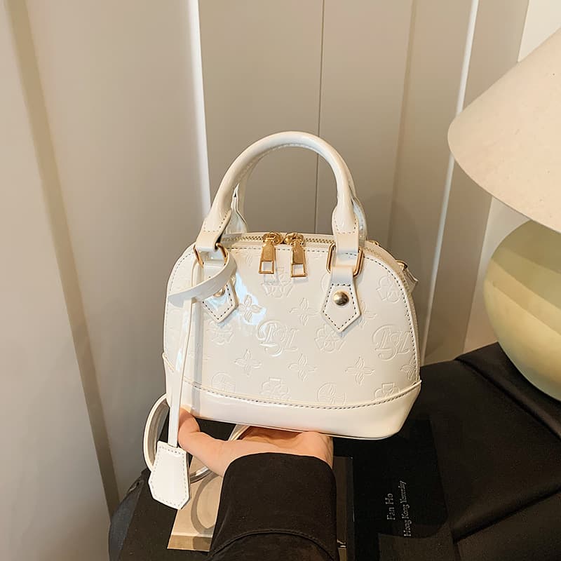 2025 cross-border new bags, super popular shell bags, fashionable and versatile women's bags, shoulder bags, women's patent leather handbags