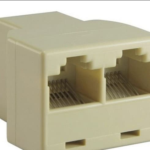 RJ45 CAT5 6 Ethernet cable port 1-to-2 socket splitter connector adapter PC