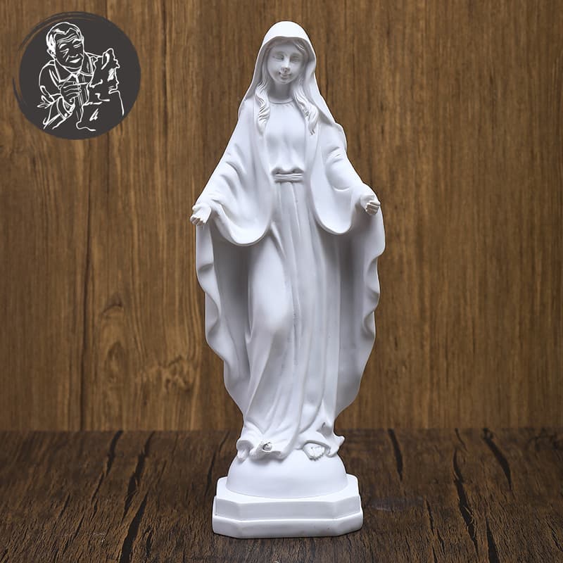 Yingtu Craft 30cm High Classical Pure White Open-Arms Figure Ornament Mother's Day Decorative Gift Resin Craft