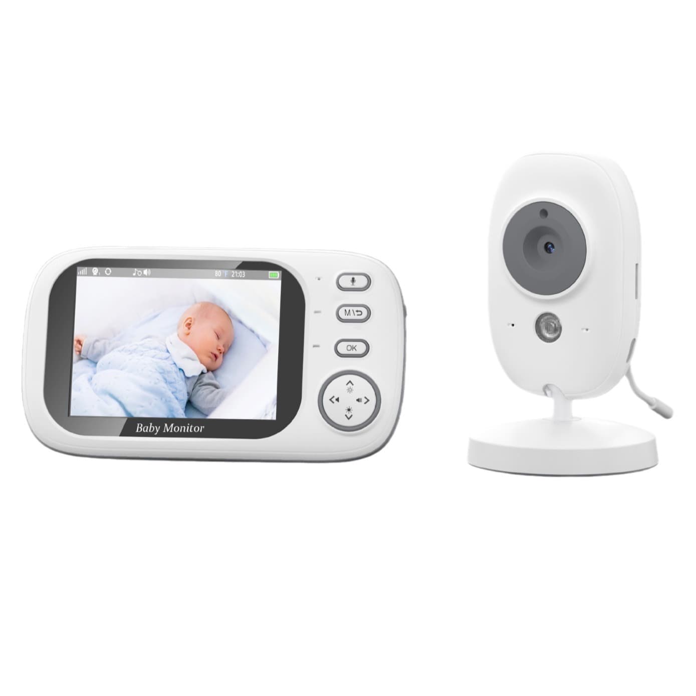 ABM600 3.5-inch Baby Monitor Real-Time Video Baby Monitor Upgraded Camera