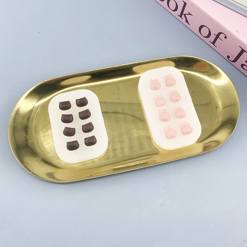 Mini Cartoon Silicone Mold for DIY Clay, Wax Beads, and Handcrafts - Food Grade, High Temperature Resistant