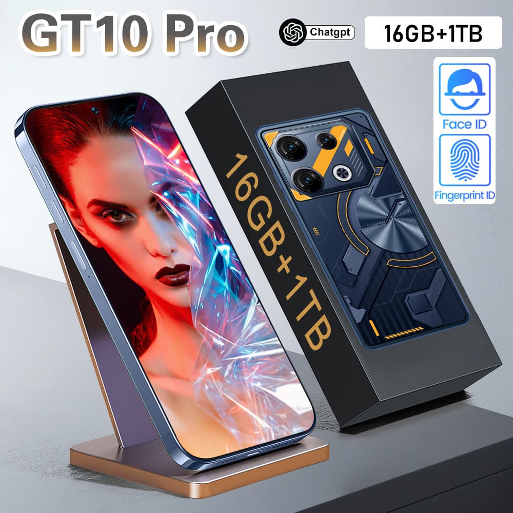 Cross-border Best Seller GT10 Pro Smartphone, Ultra-Clear Premium Android Phone, Direct Shipping from Source Factory, Dropshipping Available