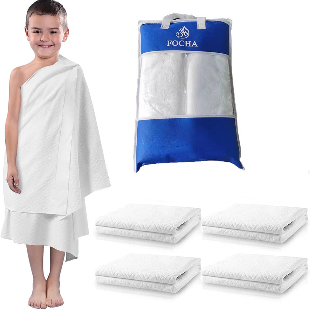 Factory Wholesale Microfiber Children's Ihram Hajj Towel, Hajj-Specific, Breathable and Sweat-Absorbing Pilgrimage Towel