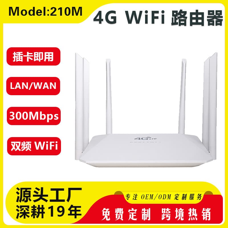 Russia 4G Dual Band Router Europe 2.4G & 5.8G Wireless Router WiFi Six Antenna CAT6 SIM Card