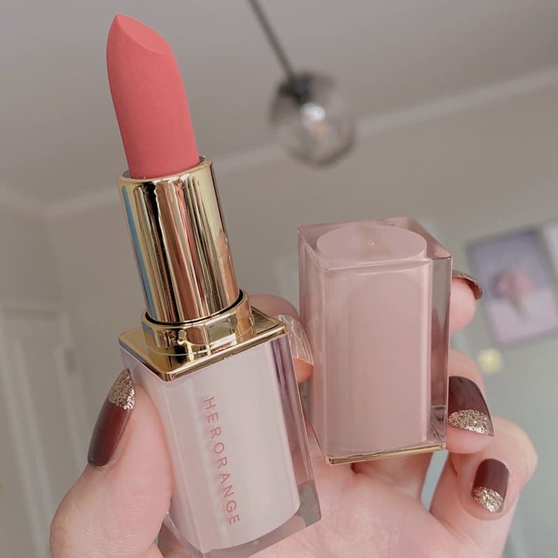 Herorange Crystal Lipstick Long-lasting Non-stick Cup Affordable Whitening Everyday Natural Look Lip Makeup for Women