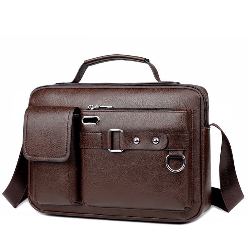 2026 New Men's Crossbody Bag Casual Backpack Business Shoulder Bag Men's Handheld Horizontal Bag