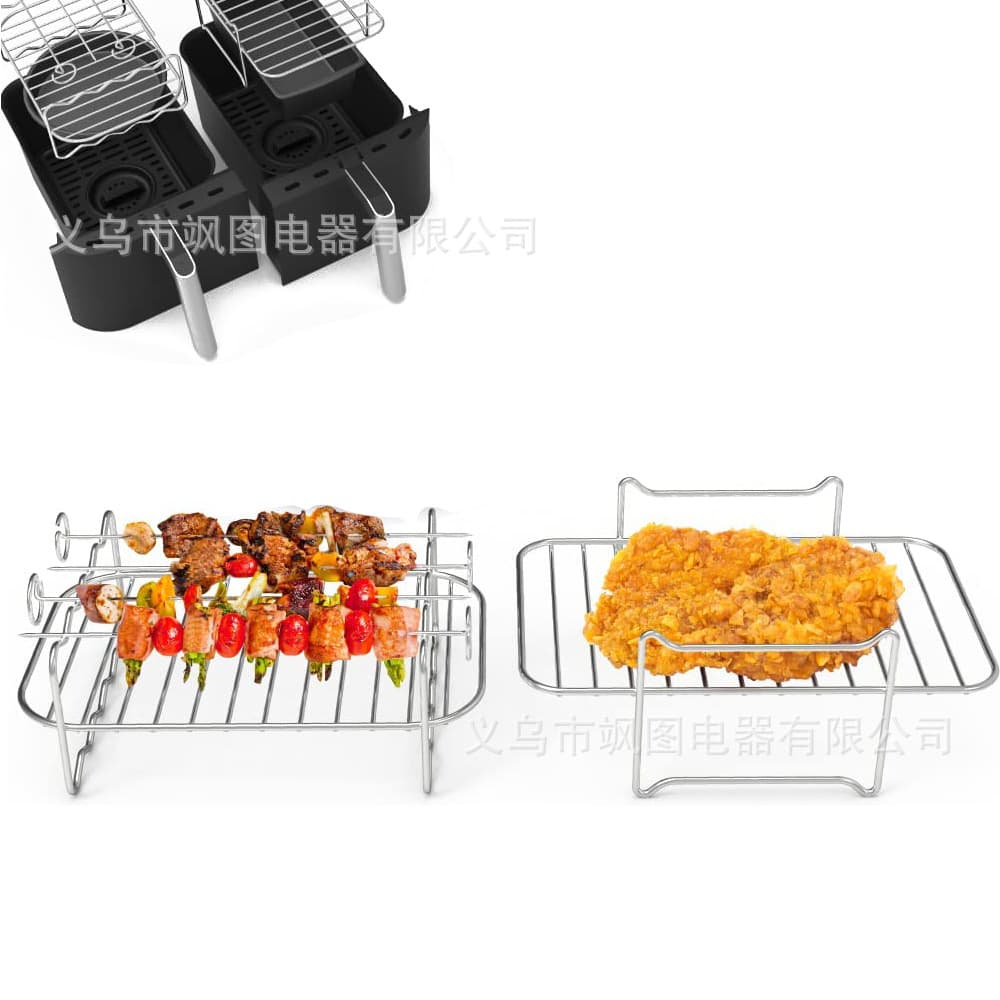 Airfryer Accessories Rotisserie Rack for 8QT Dual Basket Air Fryer NINJA FOOD