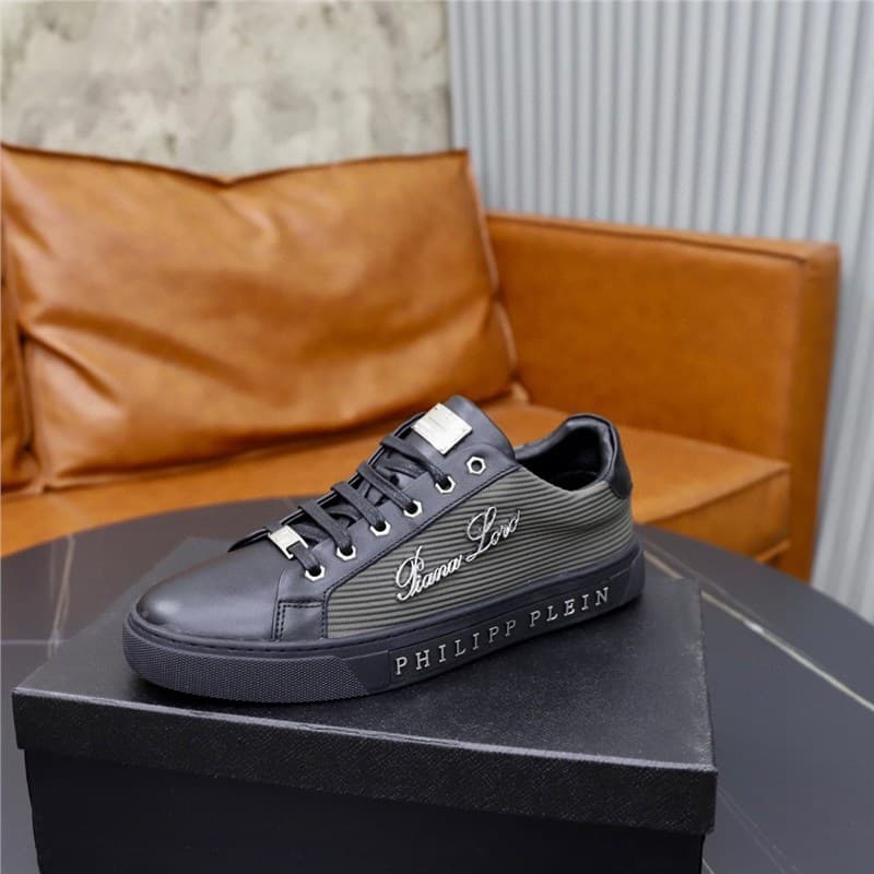 Original Label Original Box Versatile Genuine Leather Casual Board Shoes White Sneakers Low-Top Breathable Sports Wear-Resistant Stitching Lace-Up Men's Shoes