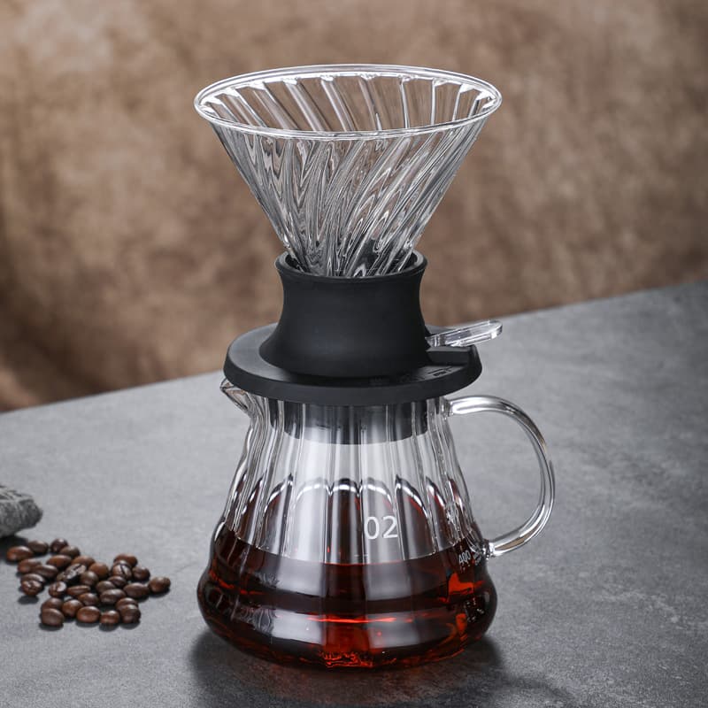 Pour-over Smart Cup V60 Coffee Filter Glass Drip Filter Immersion Tea Set Pour-over Coffee Tool Filter