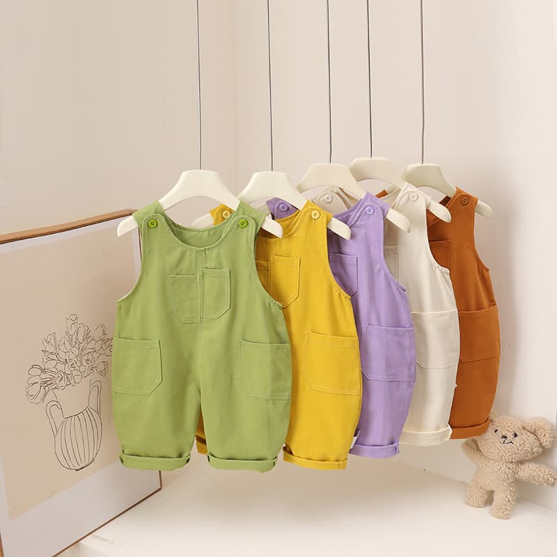 Spring and Autumn New Fashionable and Versatile Vigorous Baby Overalls for Boys and Girls