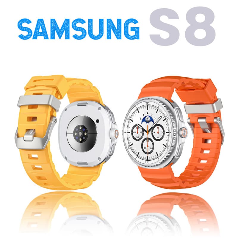 Compatible with Samsung Galaxy Watch 8 Classic 40/44/46MM Trail Silicone Watch Band S8 Band