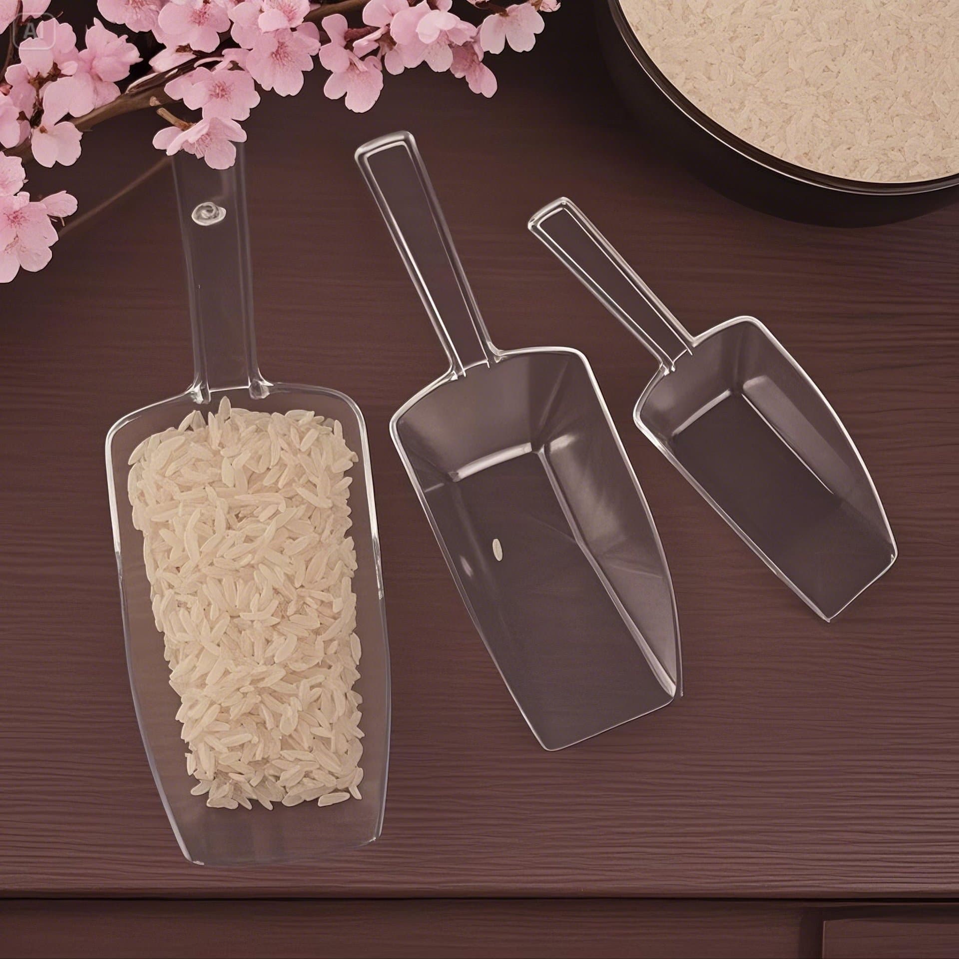 High-transparency, multi-purpose plastic shovels (ice shovels, grain shovels, children's sand shovels, tea shovels) - factory direct sales.