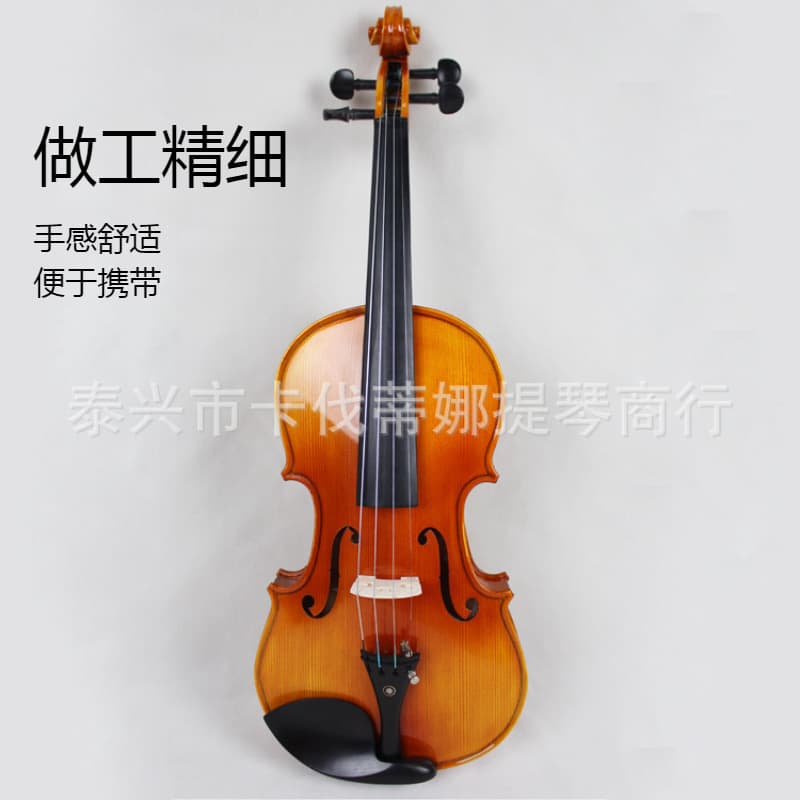 Pattern Violin Student Exam Handcrafted Solid Maple Wood E-flat Tuning