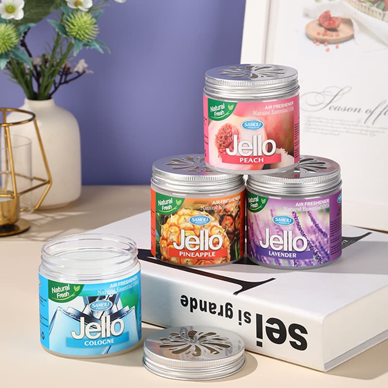 Car Aroma JELLO Solid Car Fragrance Paste Perfume Air Freshener Long-Lasting Light Scent Cross-Border Bestseller