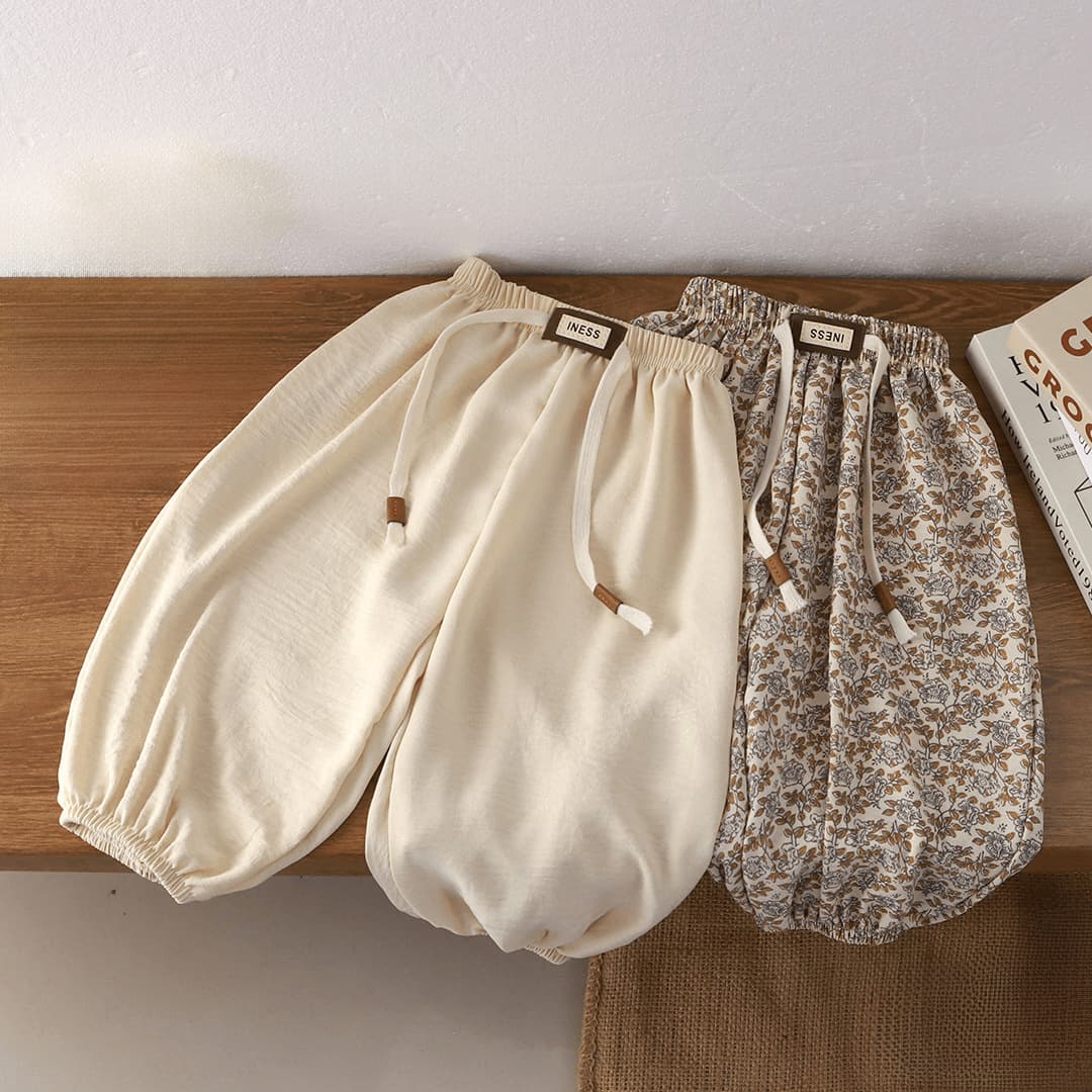 Summer Thin Mosquito-Repellent Pants Girls Outdoor Korean Style Long Pants Fashion Boys Harem Pants Trendy Jogger Pants Children's Clothing