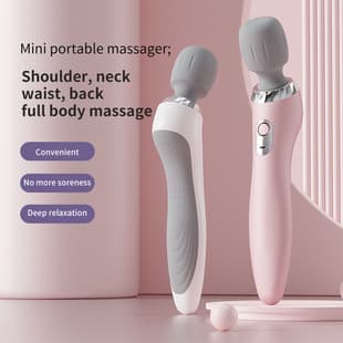 New Handheld Massage Stick Small Electric Massage Hammer Kneading Vibration Massager Rechargeable Multifunctional Massager