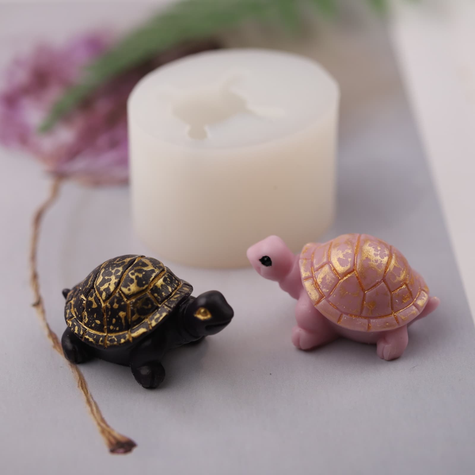 DIY Epoxy Resin Turtle Silicone Mold for Scented Candles, Animal Model, Fondant Chocolate Baking Turtle Mold