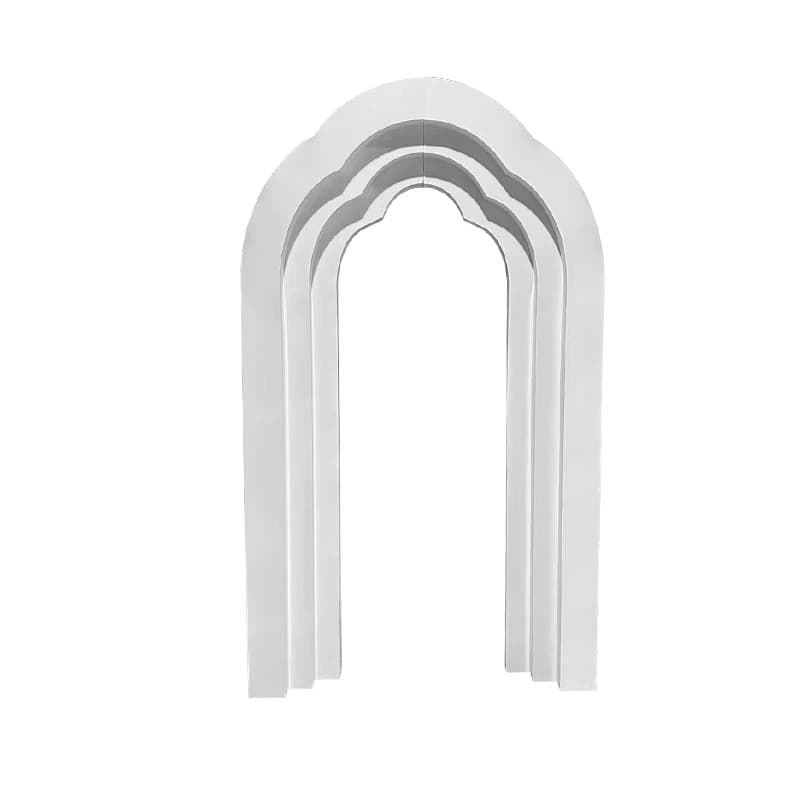 PVC White Wedding Backdrop Arch Wedding Arch Party Banquet Decoration Custom Export