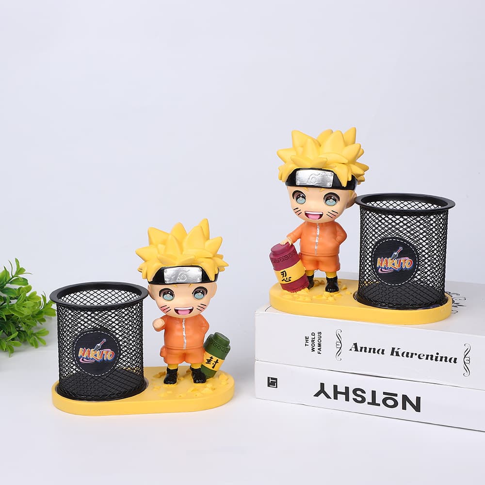 Cute Naruto Uzumaki Anime Pencil Holder Desk Decor Graduation Gift Office Desktop Organizer