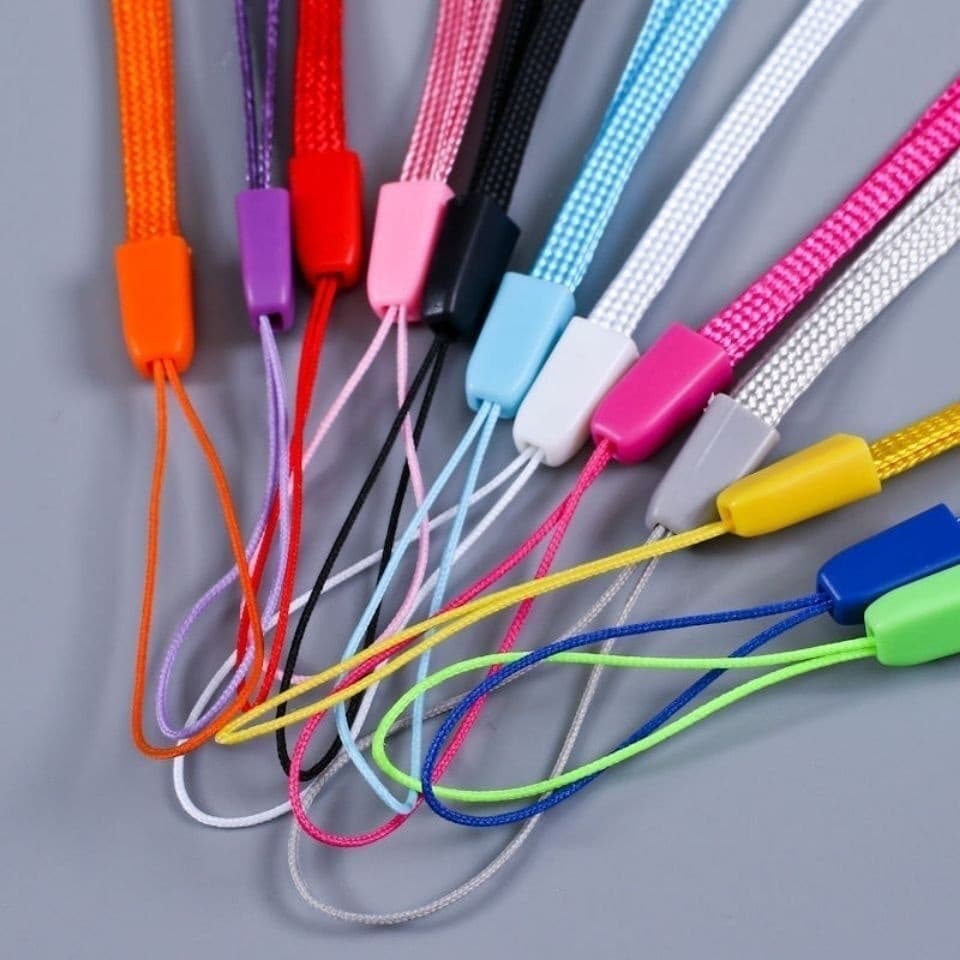 Nylon Phone Lanyard Short Style, Colorful Water Cup Lanyard, Speaker, Small Fan, Walkie-Talkie Anti-Loss Wrist Strap, Pine Cone Rope