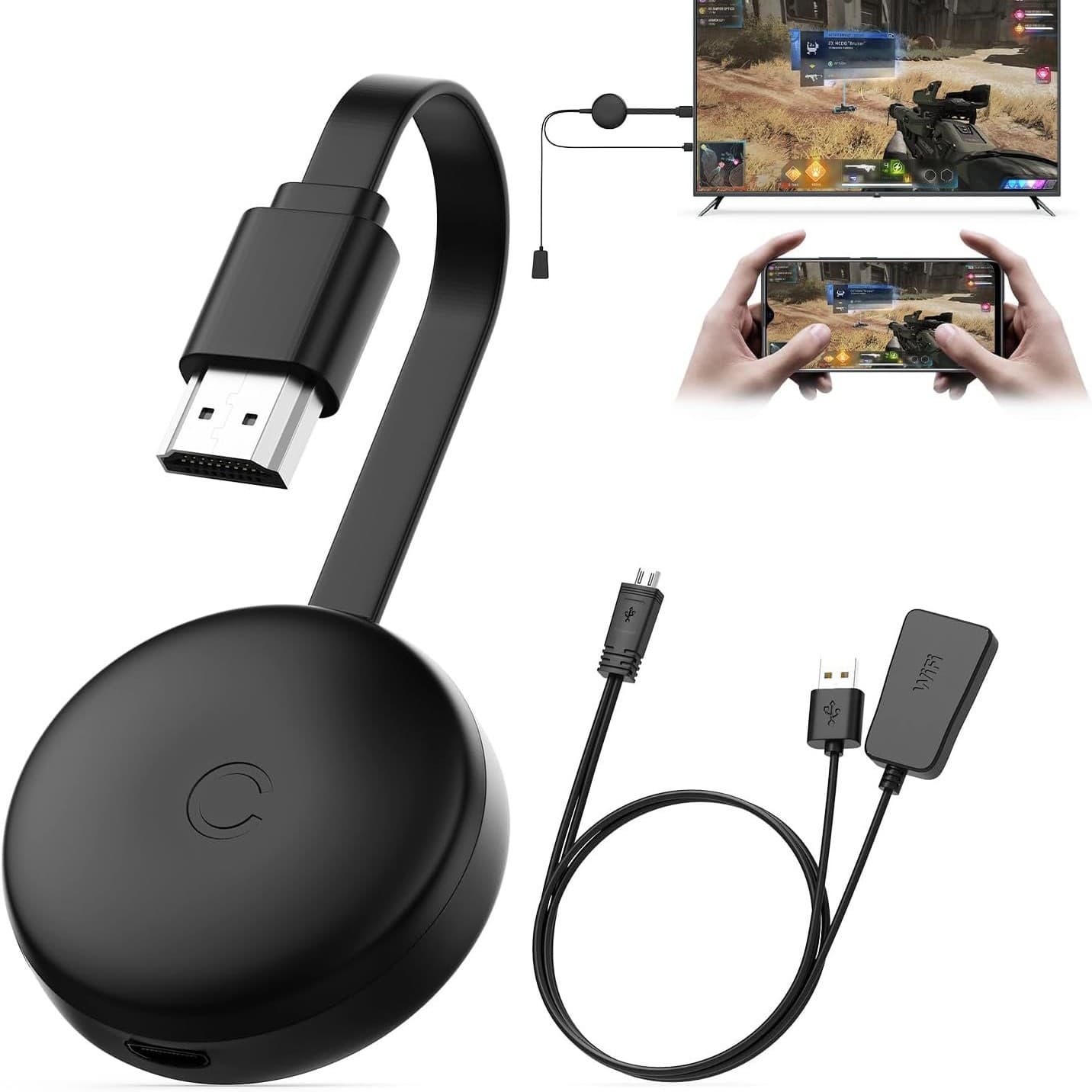 F Cross-Border Wireless Screen Mirroring Dongle for Apple Android Phones 4K Wireless Screen Mirroring for Projector TV