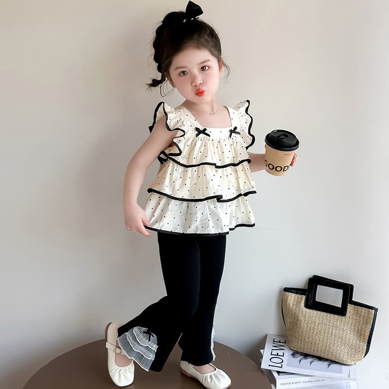 Korean girls summer suit 2025 new style children's fashionable two-piece set for baby girls street summer clothes