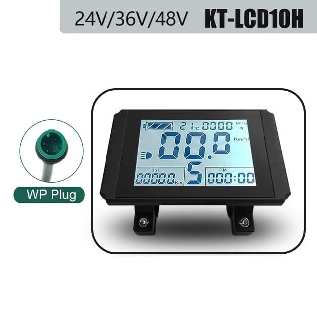 Cross-border Hot Sale Electric Bicycle Modification Electric Use Quantum KT-LCD10H LCD Meter/Waterproof Connector