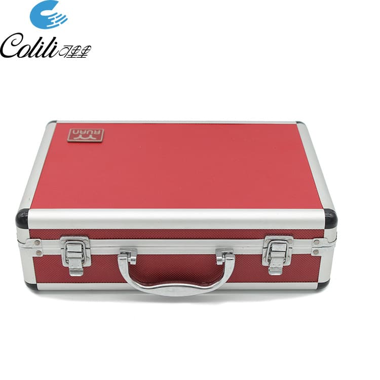 Factory direct customization, bulk orders receive preferential pricing. Red toolbox, aluminum alloy wrench box, aluminum frame, aluminum case.