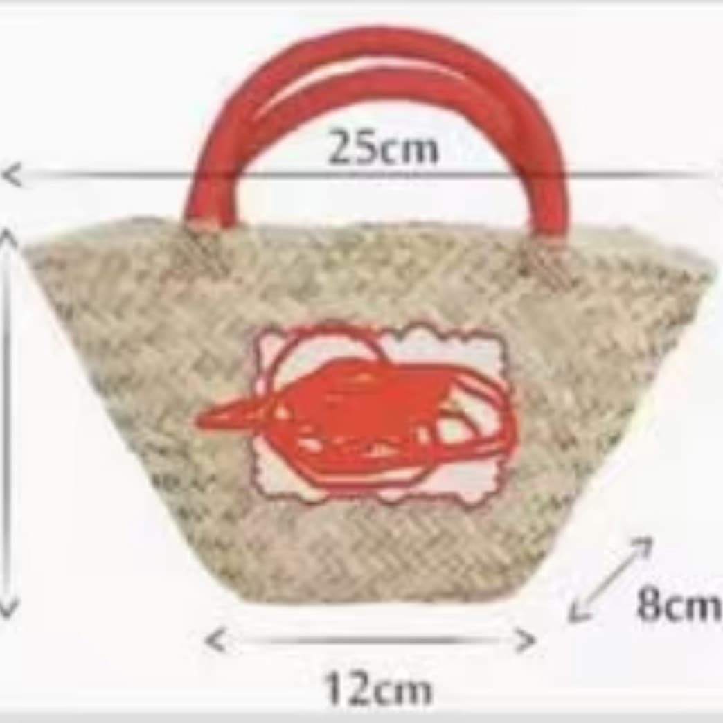 Handmade woven bag large capacity woven bag vacation style beach bag supply customization