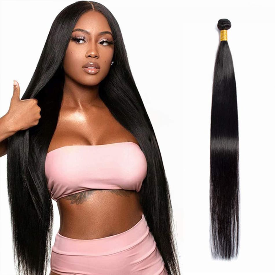 African cross-border wig hair wefts straight hair simulation human hair factory direct hot-selling