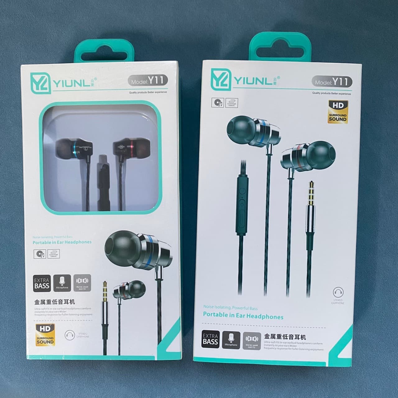 Metal In-Ear Earphones with 3.5mm Wired Bass, Android Round Jack, with Mic, Tuning and Remote Control