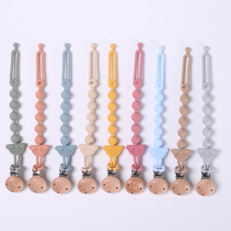 Baby Silicone Anti-Drop Chain Data Cable Teether Toy, Chewable Anti-Loss Strap, Pacifier Clip