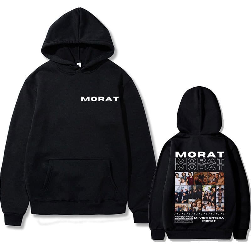 Singer Morat Band Double-Sided Printed Sweatshirt Mi Vida Entera Sportswear Men's and Women's Casual Super David