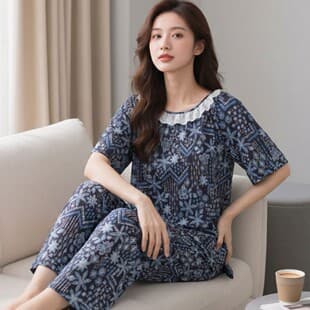 New Cotton Nightgown Women Loose Slimming Elegant Pajamas Rayon Summer Cotton Dress Sleepwear Homewear