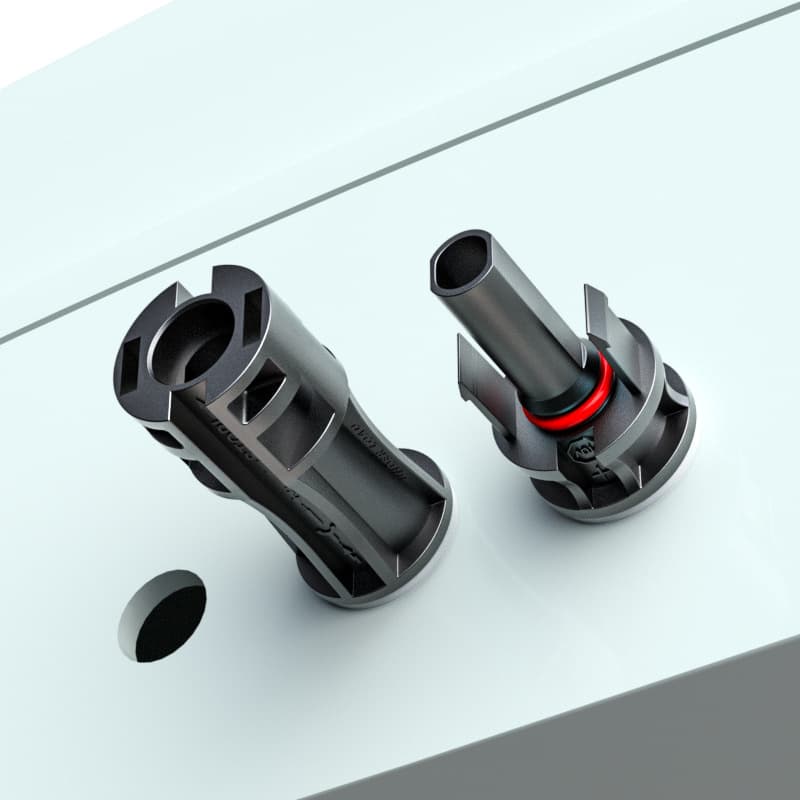 Panel Mount Photovoltaic Male/Female Connector Compatible with MC4 Connector Inverter Combiner Box Terminal Harness Processing Custom