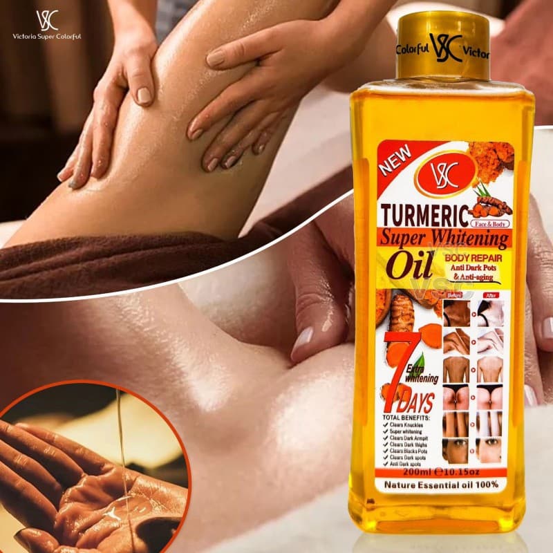 Turmeric Oil 200ml 500ml Body Essence Oil Facial Massage Oil Skin Care Moisturizing Compound