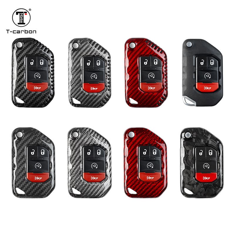 Folding Key Case Cover for Jeep Grand Cherokee Wrangler Gladiator New Energy Vehicle Key Protective Shell