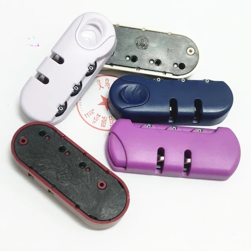 In-stock Supply Plastic Combination Lock Wholesale Luggage Fixed Lock, Suitcase Lock with Plastic or Aluminum Core Combination Lock