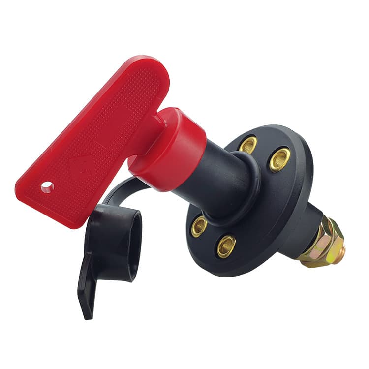 12V-24V car power main switch Anti-leakage knob type double-column power-off switch Battery battery switch