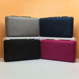 Factory Cross-border Exclusive Evening Box Bag Suede Women's Wedding Party Dress Evening Bag Cross-border Evening Bag