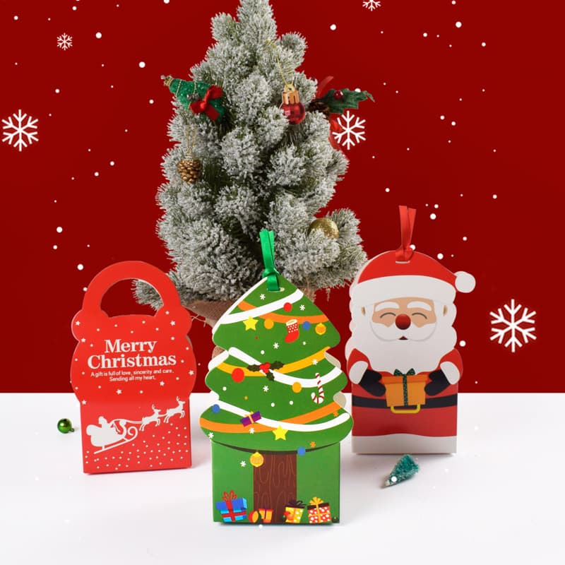 New Christmas Eve Christmas Little Apple Gift Packaging Box Spot Wholesale Christmas Candy Gift Box Empty Box