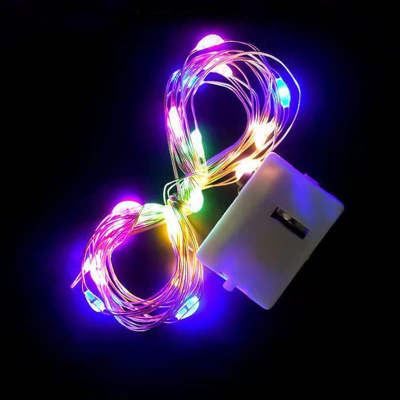 LED Colorful String Lights for Indoor Gift Box Cake Bouquet Decoration Ambiance Lighting, 3-Mode Adjustable Copper Wire Light Strip