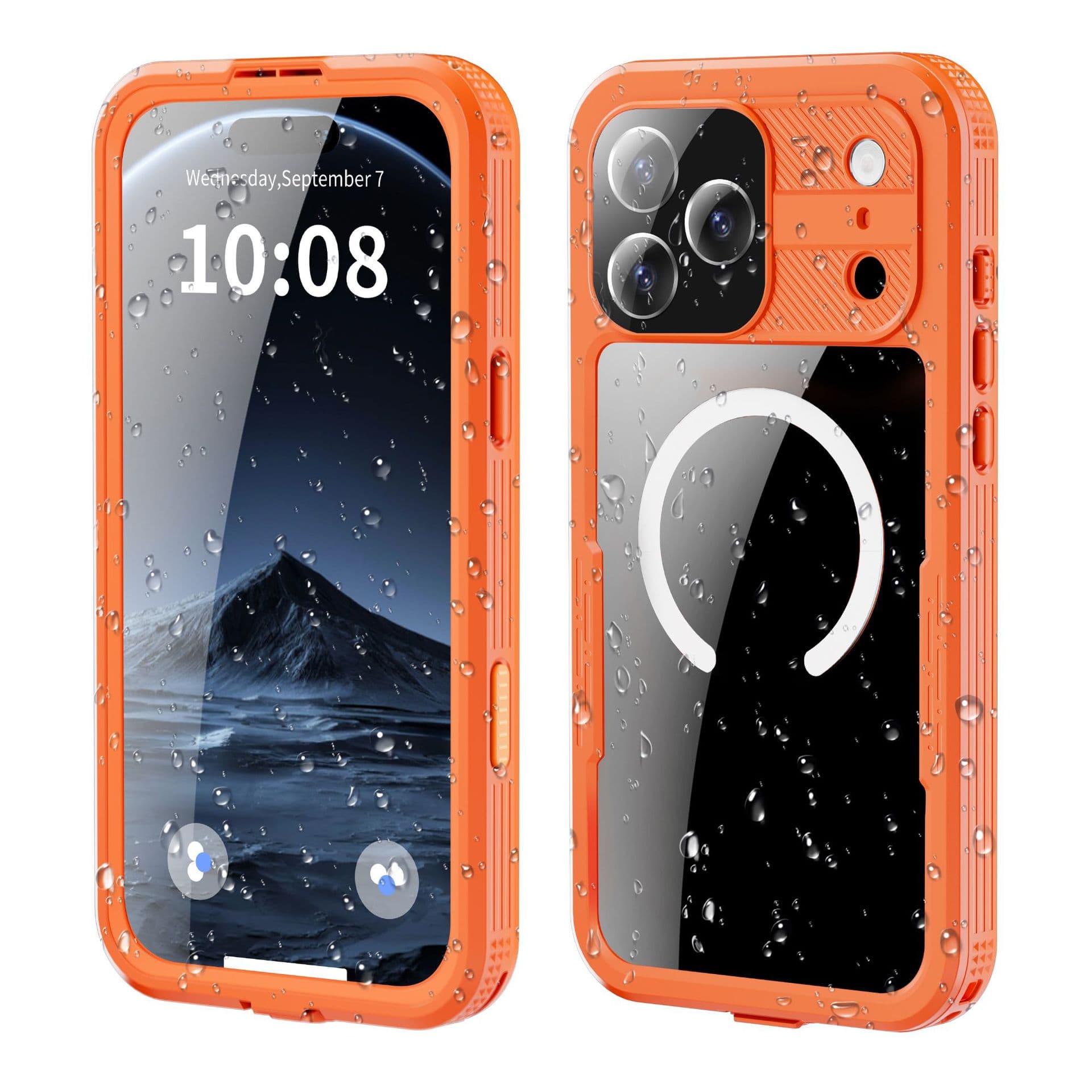 Compatible with iPhone 17 Red Pepper God of War Waterproof Phone Case Magsafe Magnetic ProMax Full Coverage Case